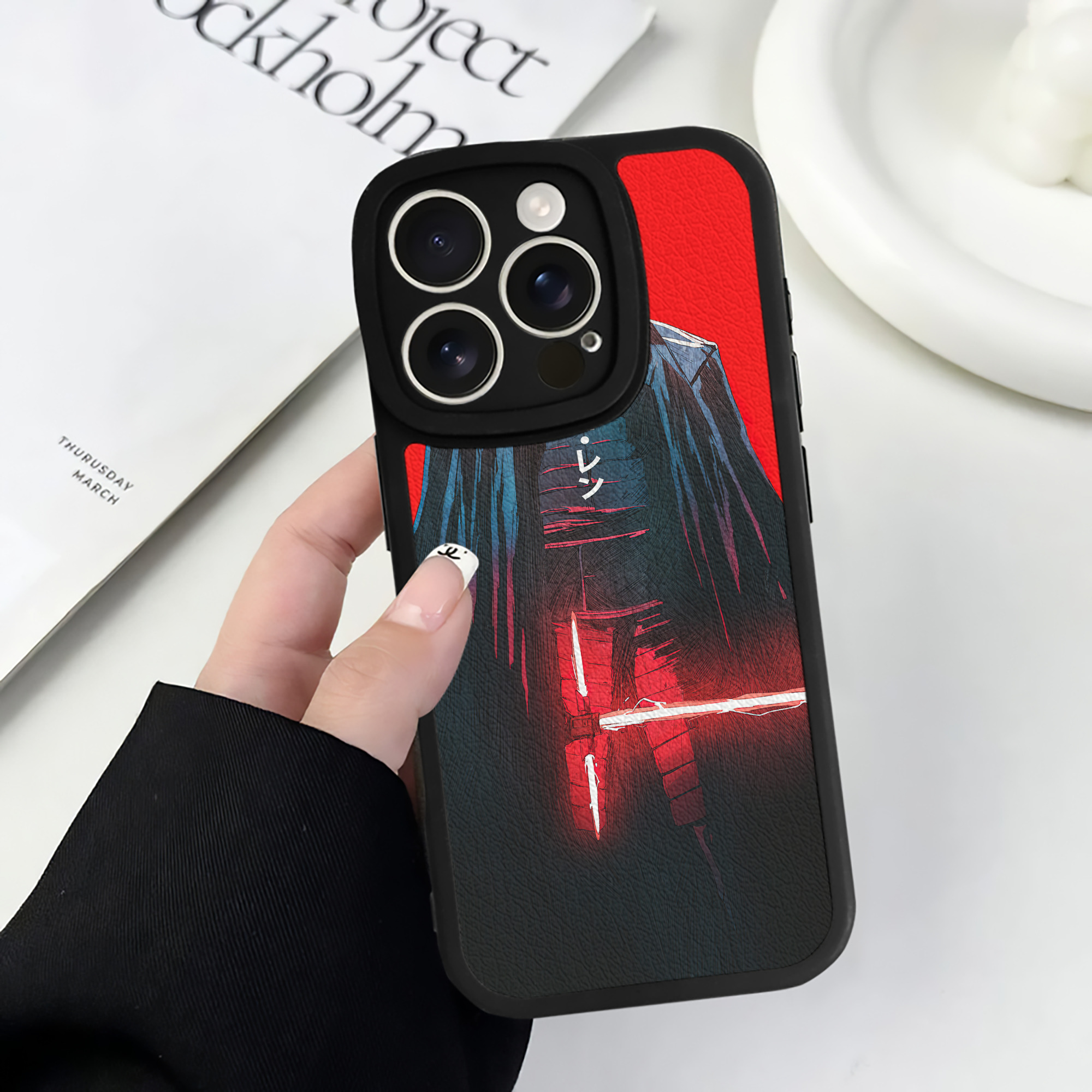 （画像用） スター・ウォーズ Star Wars 【iPhone 16シリーズ対応】シリコンスマホケース（レザー調） 材質：シリコン